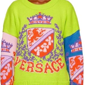 Versace Versace Multicolor Cotton Sweater Size-42